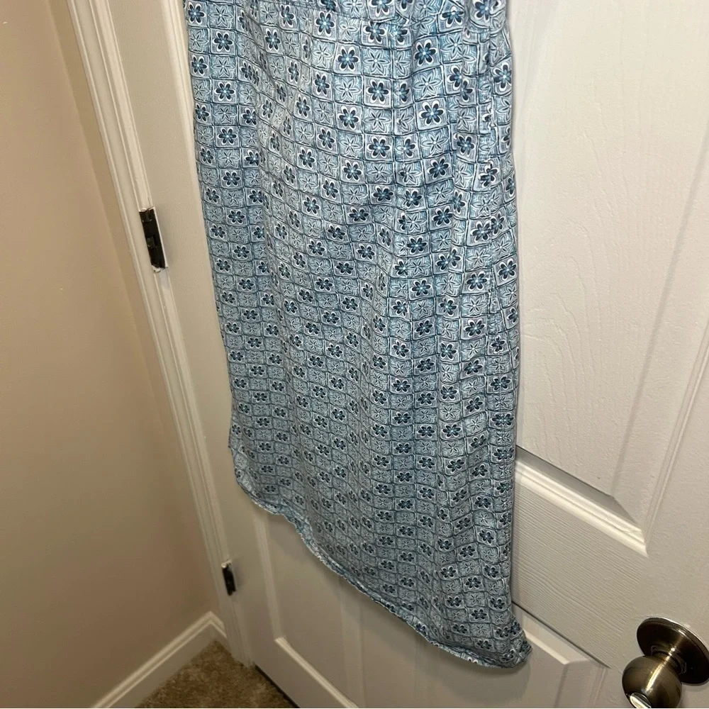 Liz Claiborne Light Blue Geometric Denim Dress - Picture 4 of 7